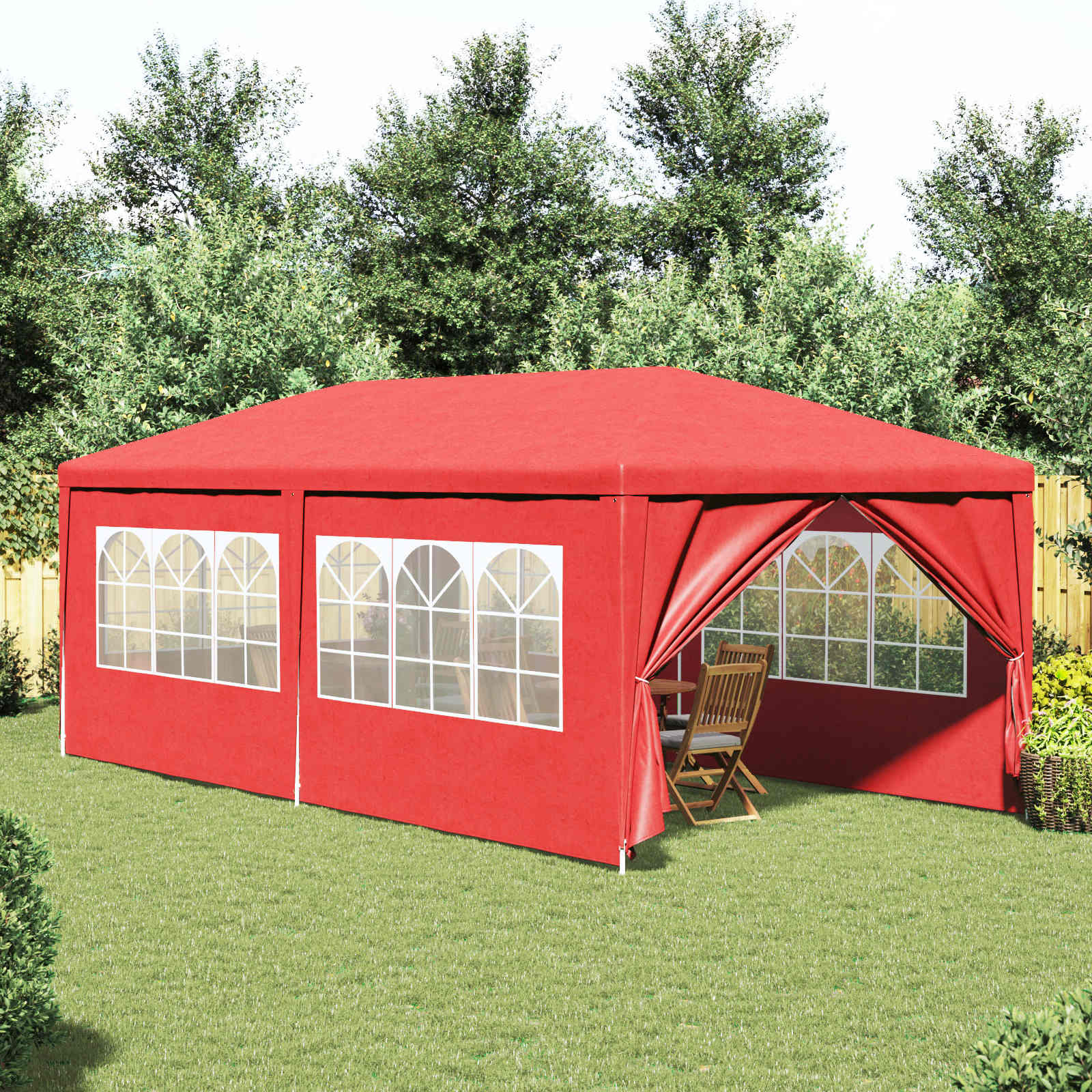 Carpa de Fiesta 1200 x 300 x 255 cm Gris Claro PE y acero