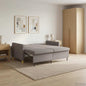 Sofá-cama 60cm Capuccino Pele artificial