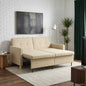 Sofá-cama 60cm Capuccino Pele artificial