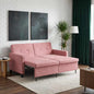 Yellow Fabric Sofa Bed