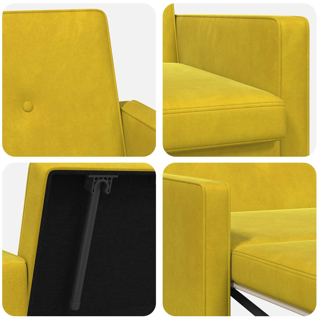 Sofá cama Amarillo Tela