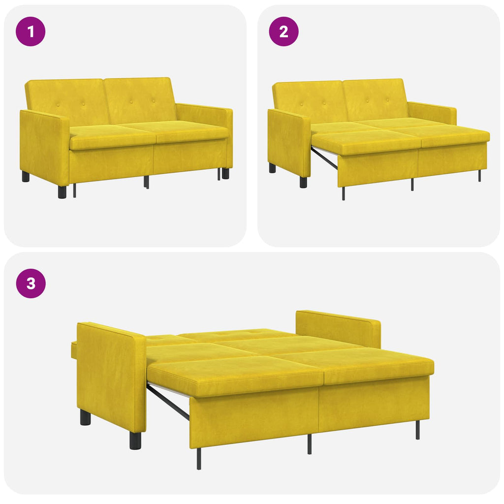 Sofá cama Amarillo Tela