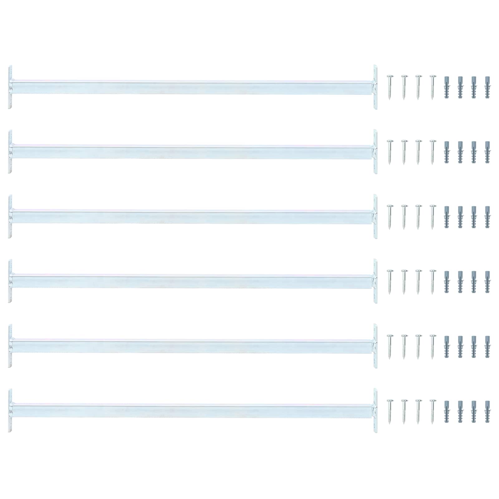 Barra de seguridad ajustable para ventanas 3 pcs Acero