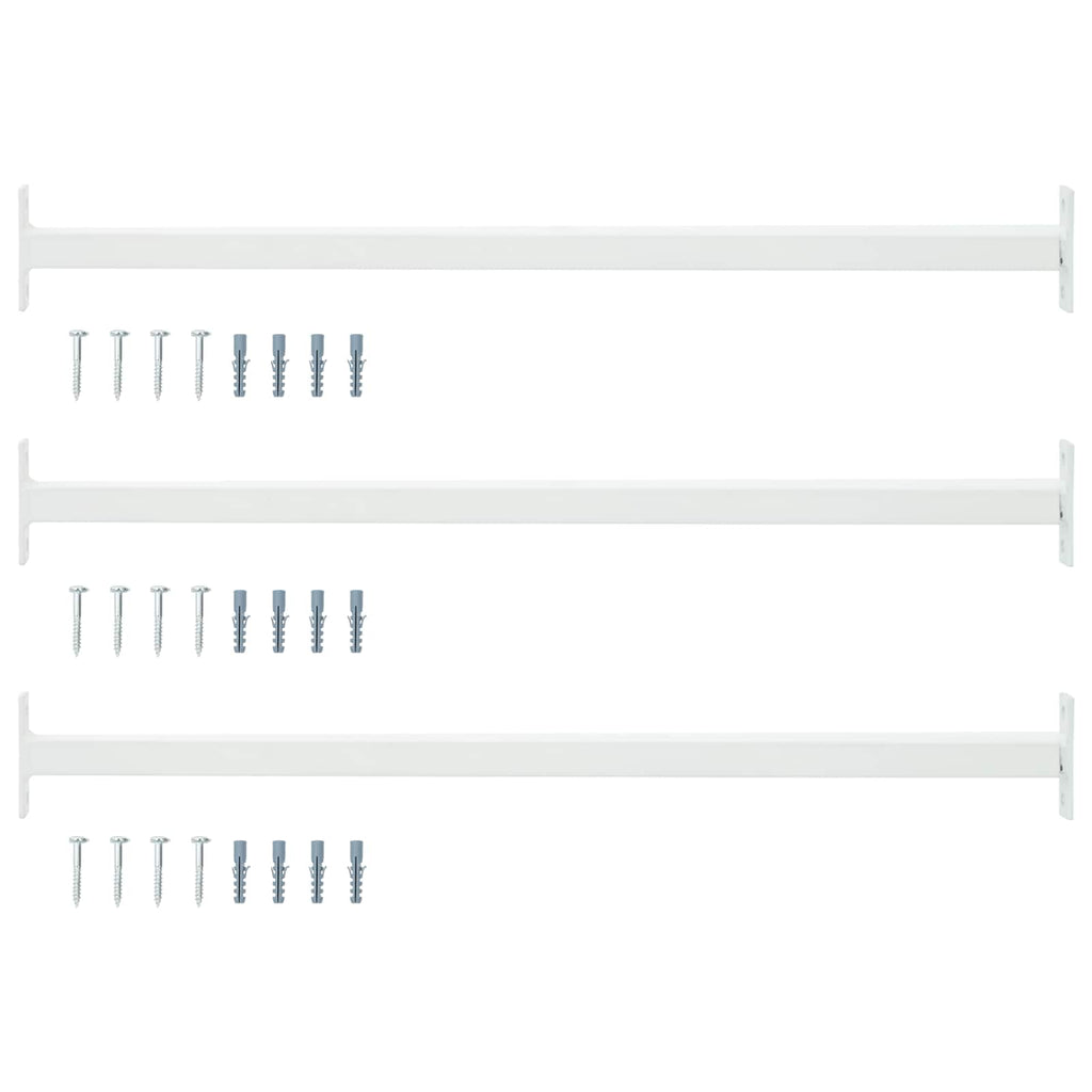 Barra de seguridad ajustable para ventanas 3 pcs Acero