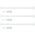 Barra de seguridad ajustable para ventanas 3 pcs Acero