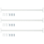 Barra de seguridad ajustable para ventanas 3 pcs Acero