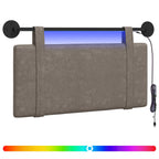 Cabecero colgante Con luz LED Gris PU antiguo