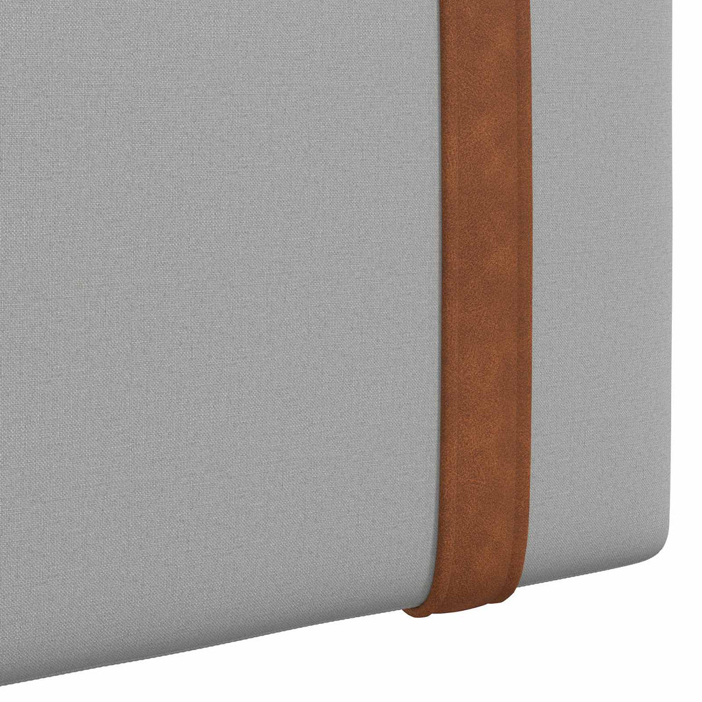 Cabecero colgante Con luz LED Gris Nube PU antiguo