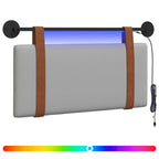 Cabecero colgante Con luz LED Gris Nube PU antiguo