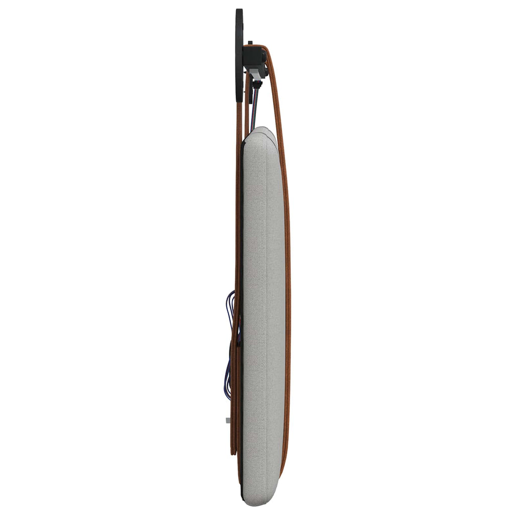 Cabecero colgante Con luz LED Gris Nube PU antiguo