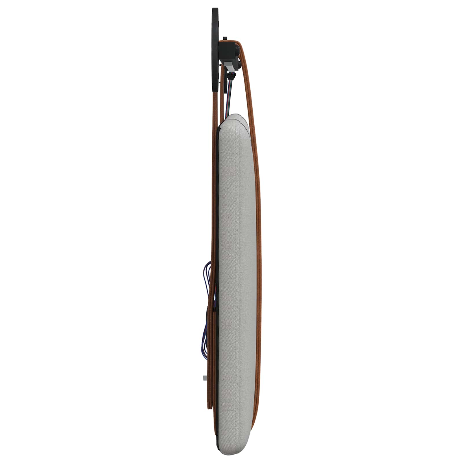 Cabecero colgante Con luz LED Gris Nube PU antiguo