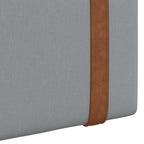 Cabecero colgante Con luz LED Gris Claro PU antiguo