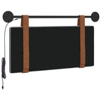 Cabecero colgante Con luz LED Gris Claro PU antiguo