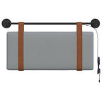 Cabecero colgante Con luz LED Gris Claro PU antiguo