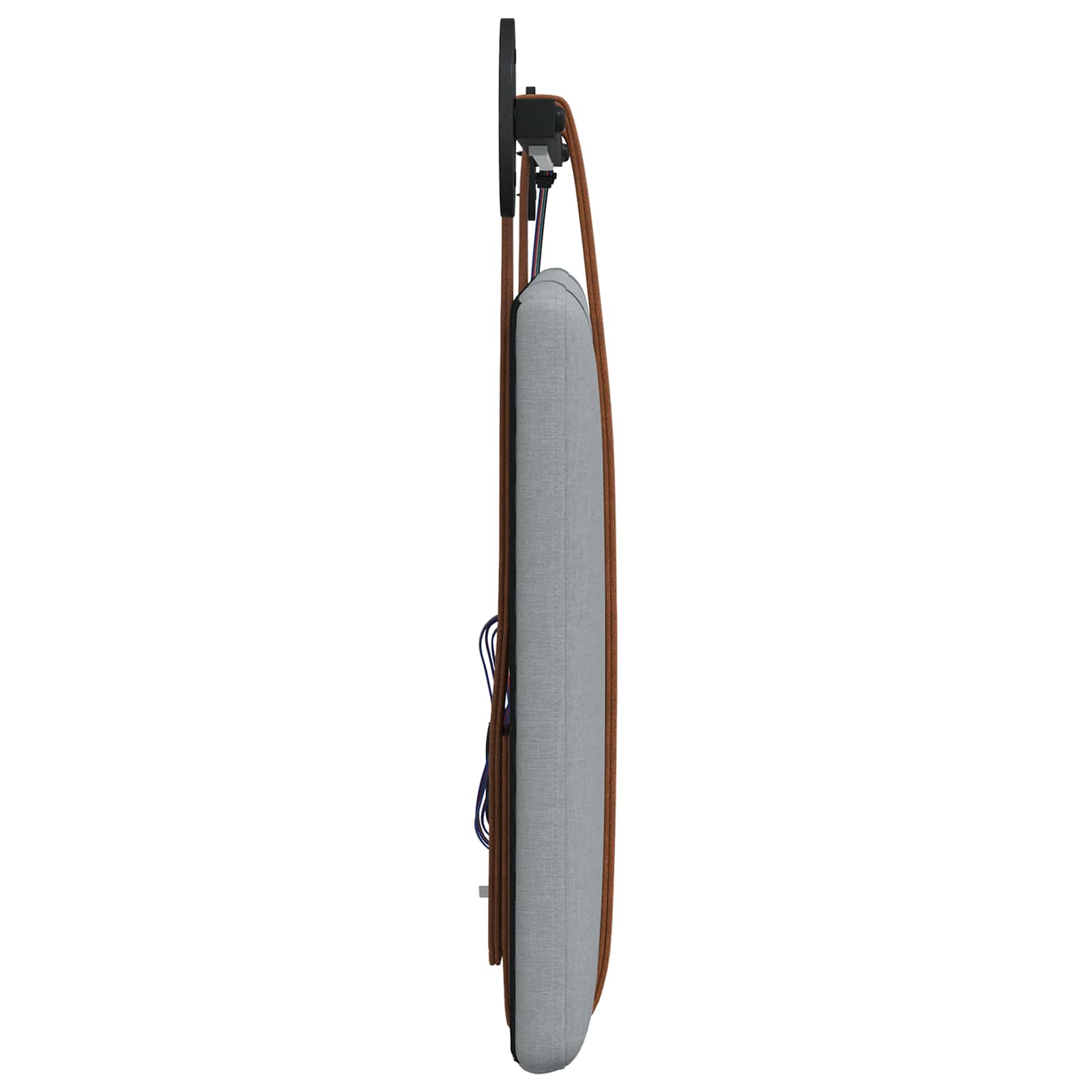 Cabecero colgante Con luz LED Gris Claro PU antiguo