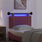 Cabecero colgante Con luz LED Rojo vino PU antiguo