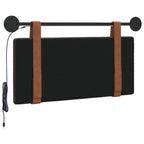 Cabecero colgante Con luz LED Marrón Oscuro PU antiguo