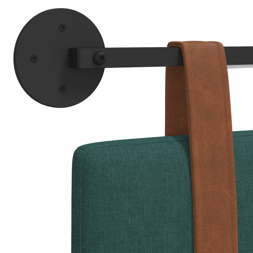 Cabecero colgante Con luz LED Verde oscuro PU antiguo
