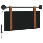 Cabecero colgante Con luz LED Verde oscuro PU antiguo