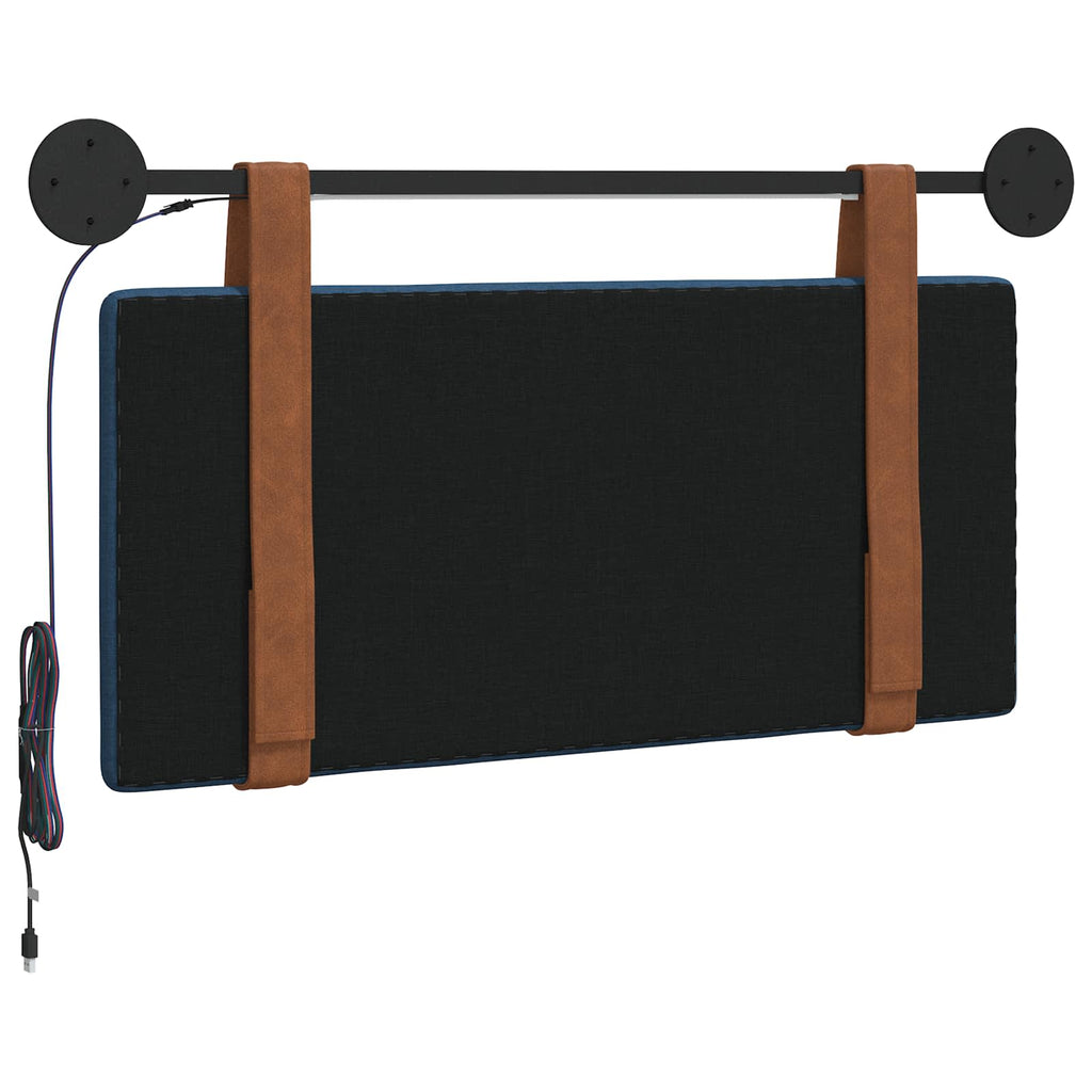 Cabecero colgante Con luz LED Azul PU antiguo