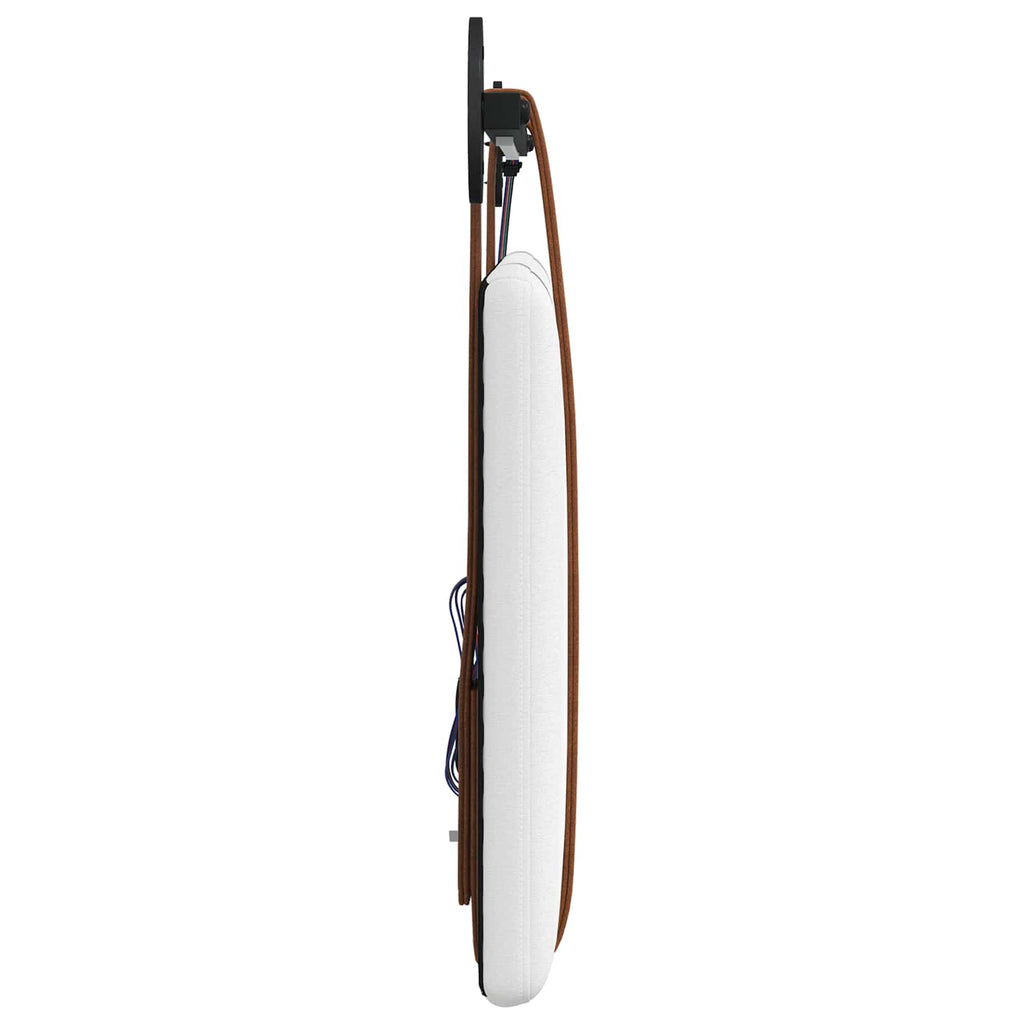 Cabecero colgante Con luz LED Blanco PU antiguo