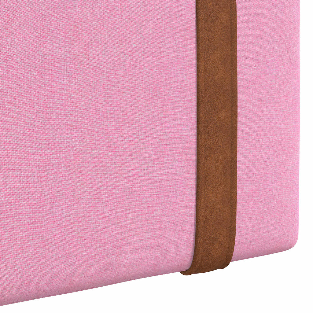 Cabecero colgante Con luz LED Rosa PU antiguo