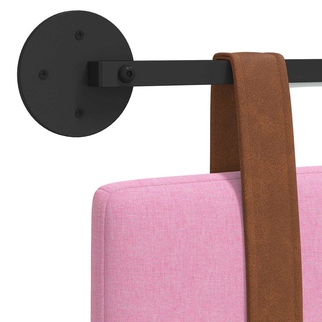 Cabecero colgante Con luz LED Rosa PU antiguo