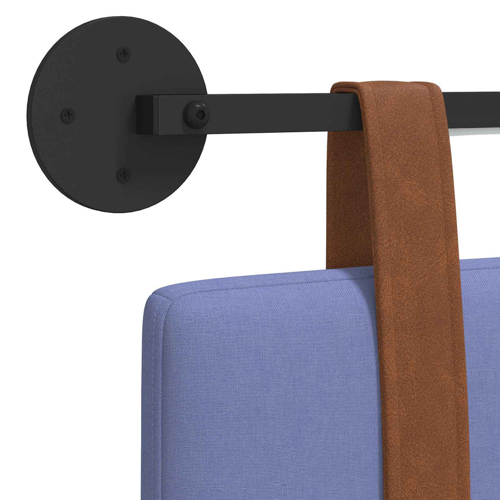 Cabecero colgante Con luz LED Azul jeans PU antiguo