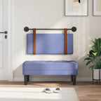 Cabecero colgante Con luz LED Azul jeans PU antiguo