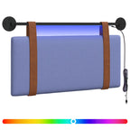 Cabecero colgante Con luz LED Azul jeans PU antiguo