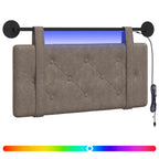 Cabecero colgante Con luz LED Gris PU antiguo