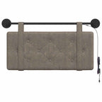 Cabecero colgante Con luz LED Gris PU antiguo