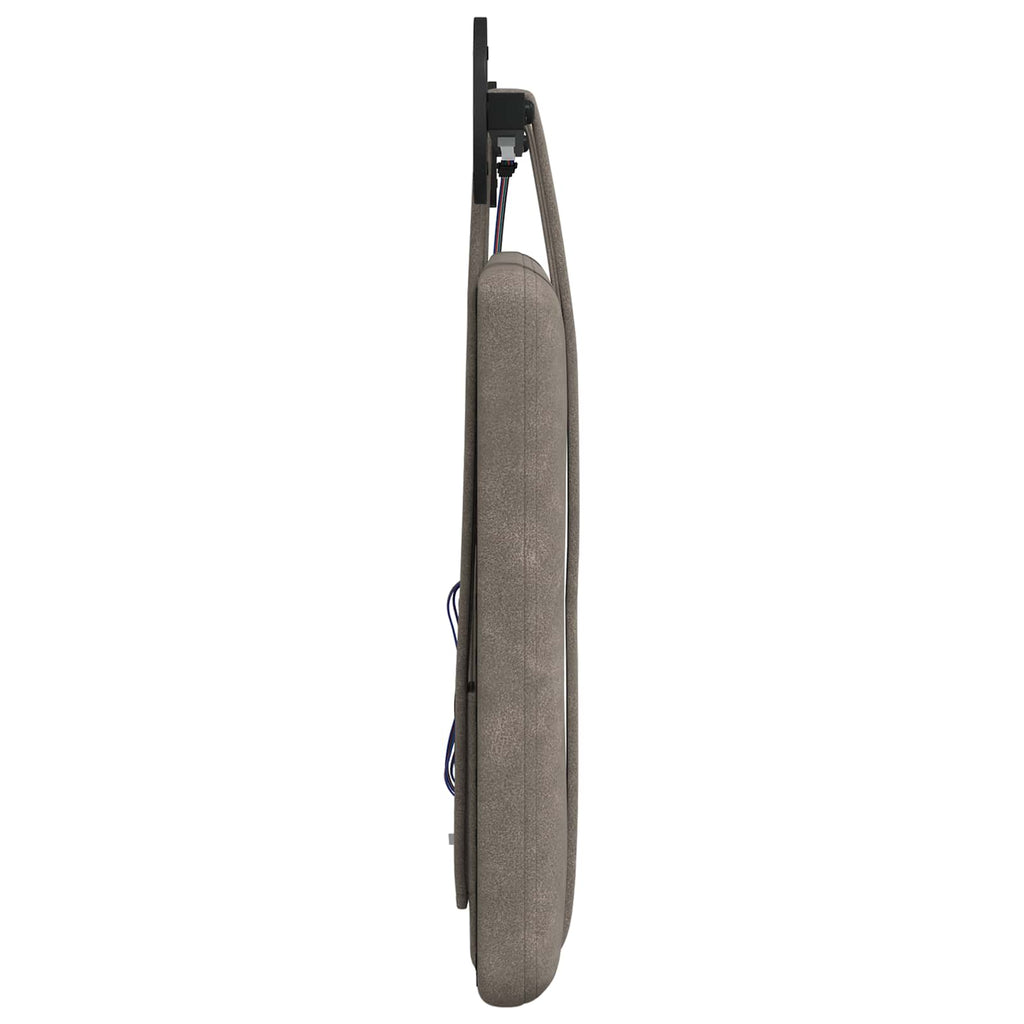 Cabecero colgante Con luz LED Gris PU antiguo