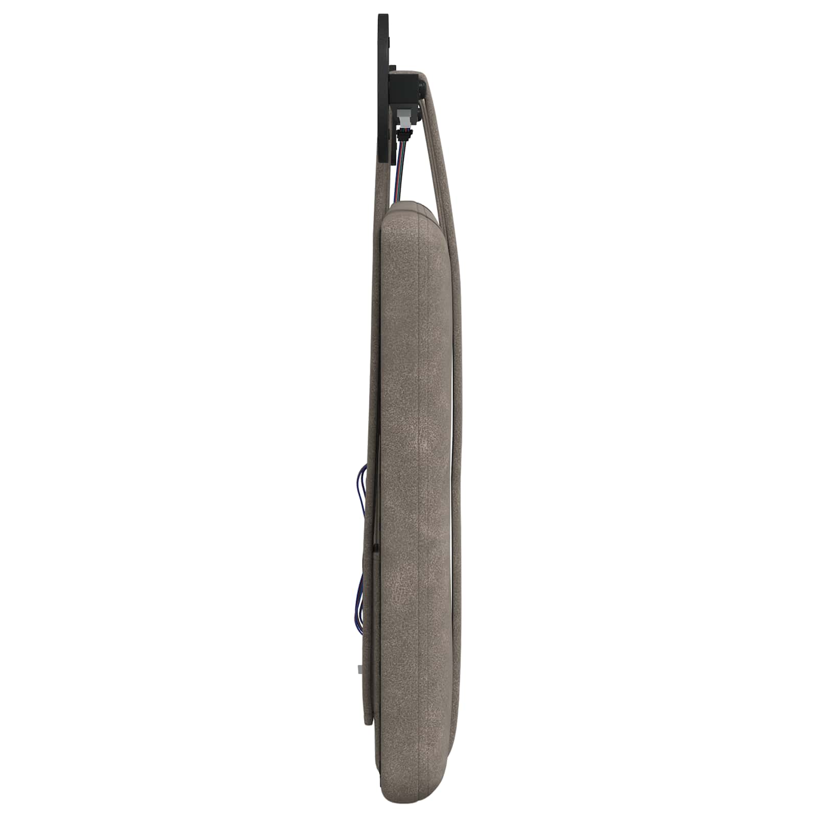 Cabecero colgante Con luz LED Gris PU antiguo