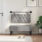 Cabecero colgante Con luz LED Gris Claro Terciopelo