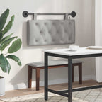 Cabecero colgante Con luz LED Gris Claro Terciopelo