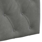 Cabecero colgante Con luz LED Gris oscuro Terciopelo