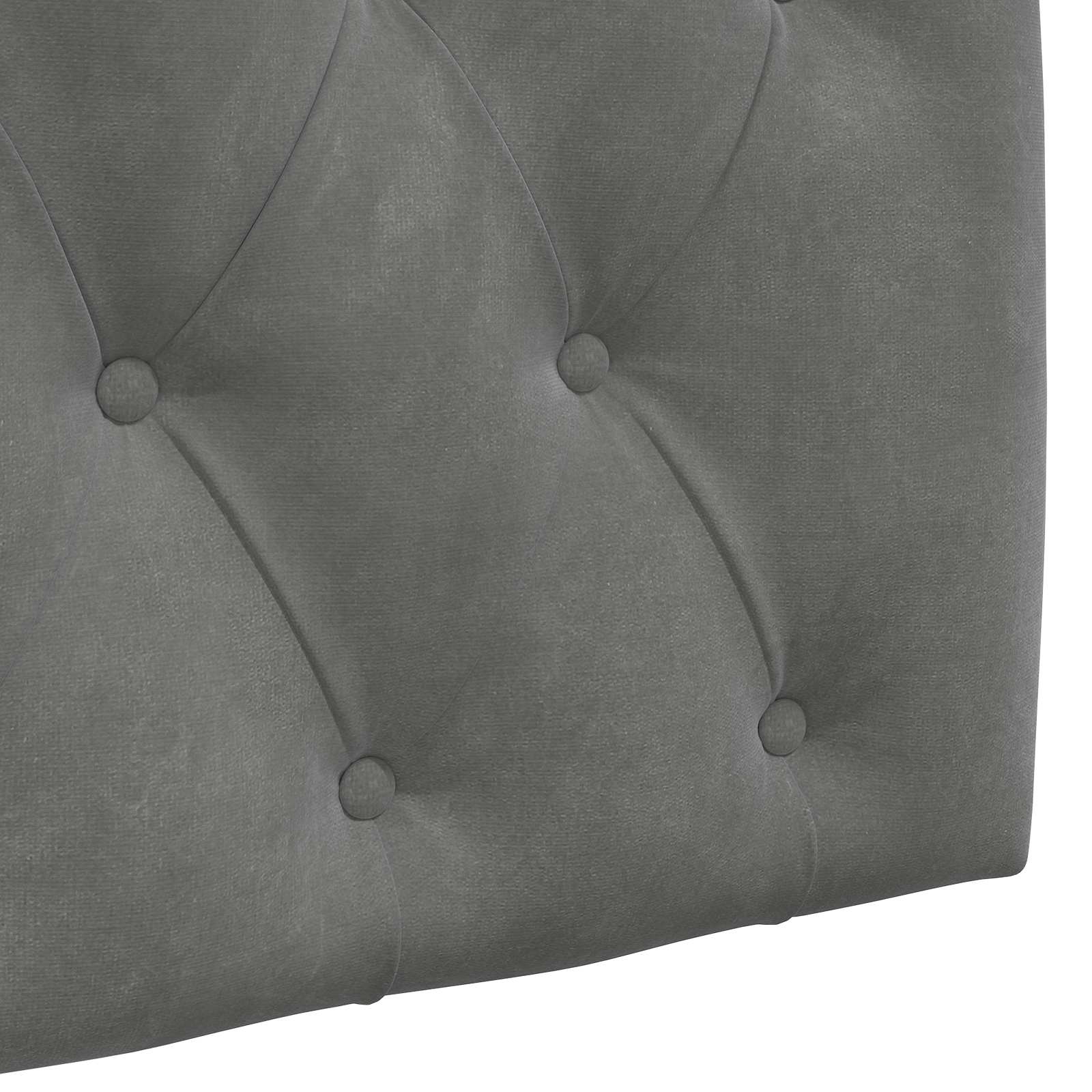 Cabecero colgante Con luz LED Gris oscuro Terciopelo