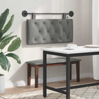 Cabecero colgante Con luz LED Gris oscuro Terciopelo
