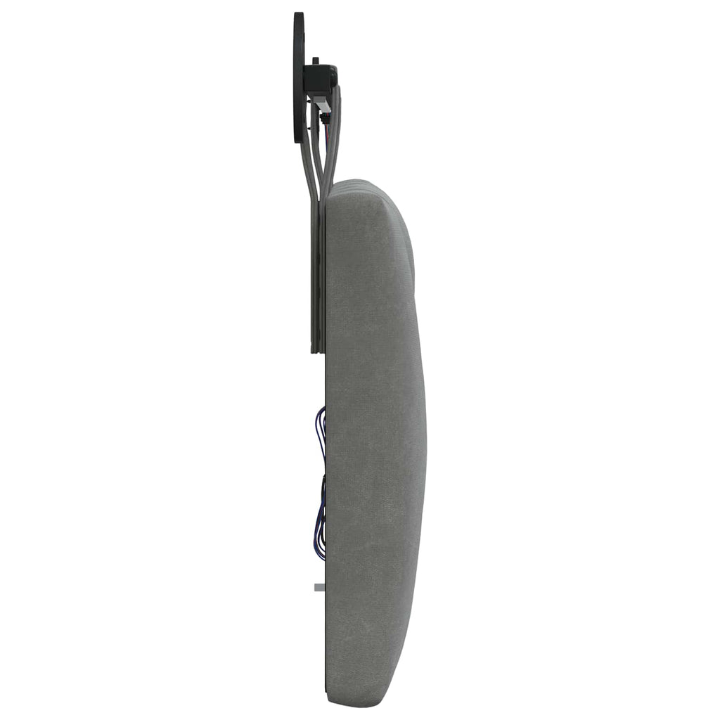 Cabecero colgante Con luz LED Gris oscuro Terciopelo