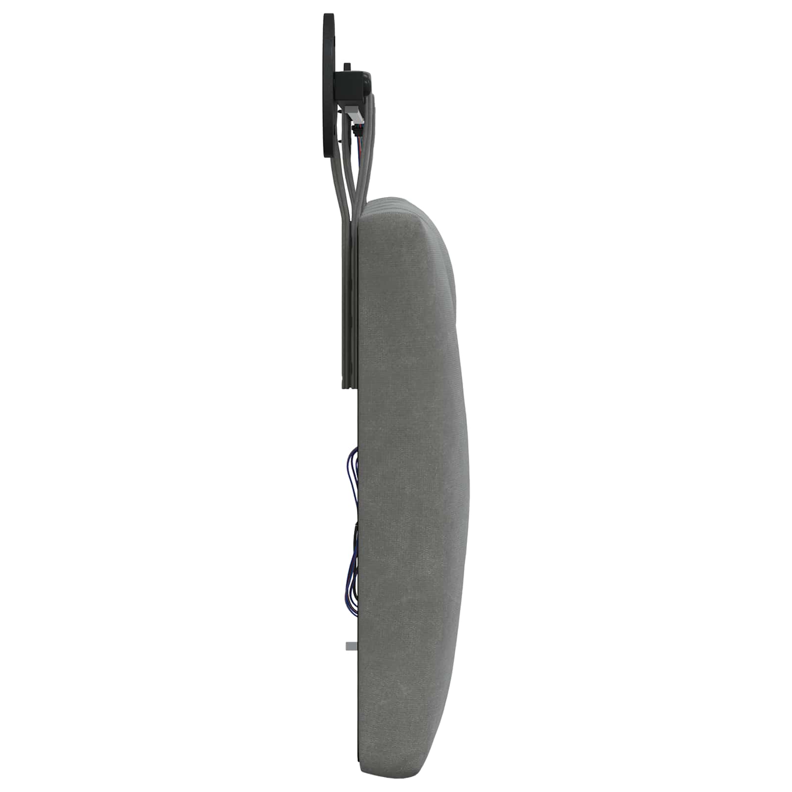 Cabecero colgante Con luz LED Gris oscuro Terciopelo