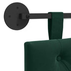 Cabecero colgante Con luz LED Verde oscuro Terciopelo