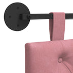Cabecero colgante Con luz LED Rosa Terciopelo