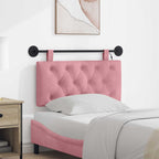 Cabecero colgante Con luz LED Rosa Terciopelo