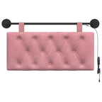 Cabecero colgante Con luz LED Rosa Terciopelo