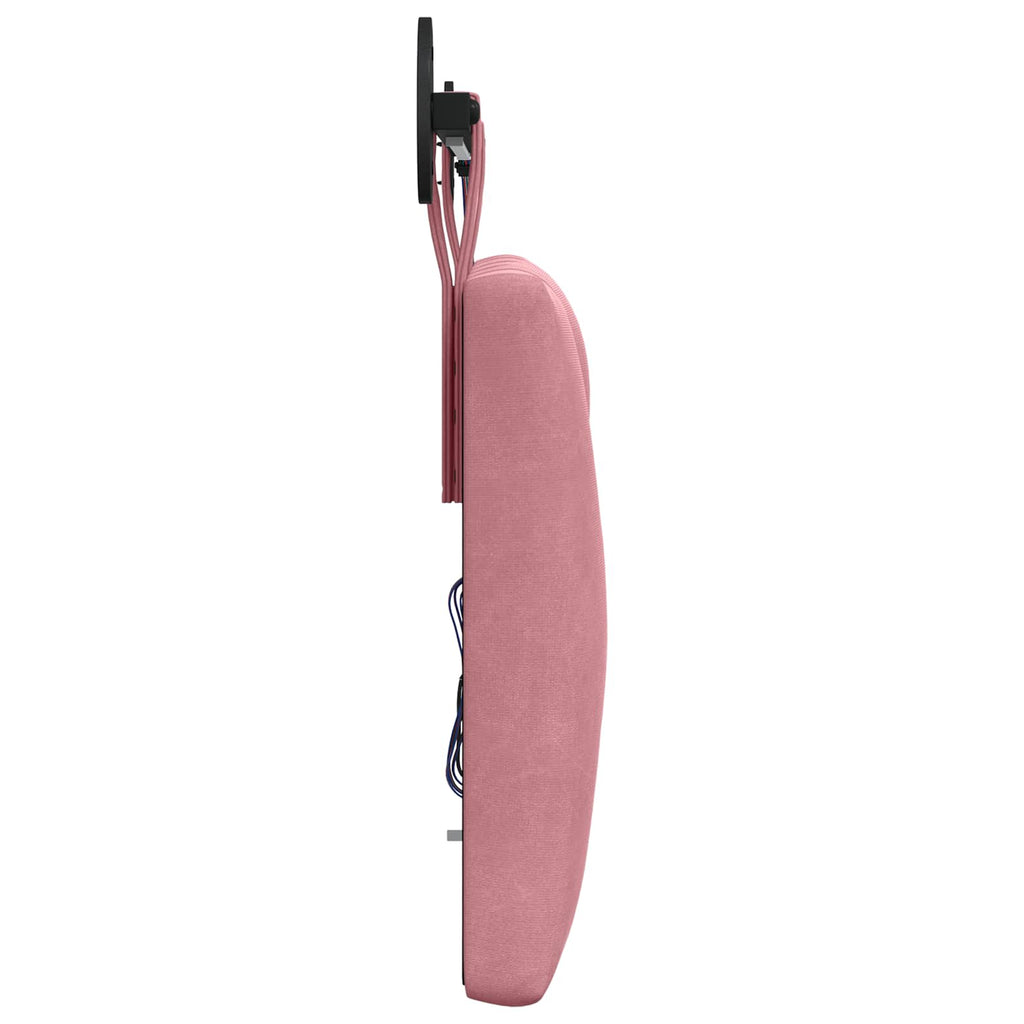 Cabecero colgante Con luz LED Rosa Terciopelo