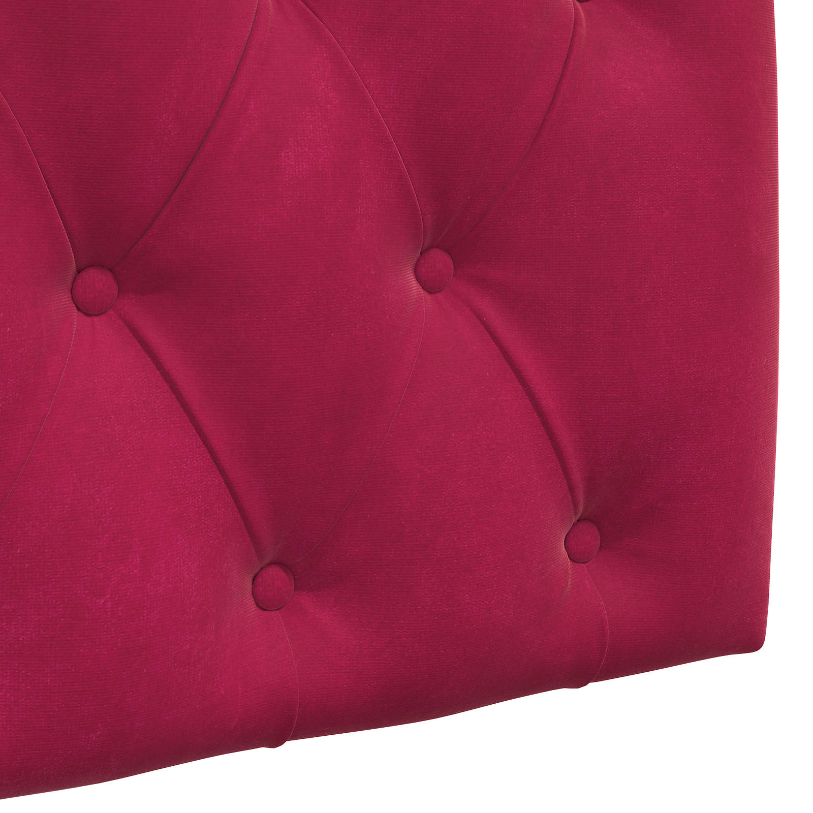 Cabecero colgante Con luz LED Rojo vino Terciopelo