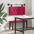 Cabecero colgante Con luz LED Rojo vino Terciopelo