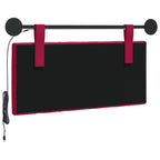 Cabecero colgante Con luz LED Rojo vino Terciopelo