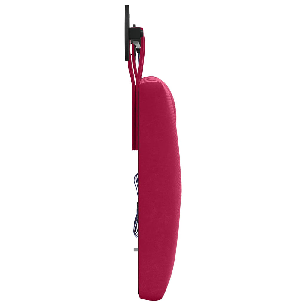 Cabecero colgante Con luz LED Rojo vino Terciopelo